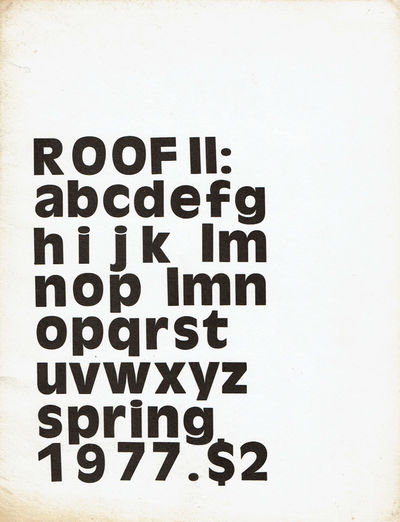 Image for ROOF II: edited by James Sherry and Tom Savage. (Vol. 1 No. 2, Spring 1977).