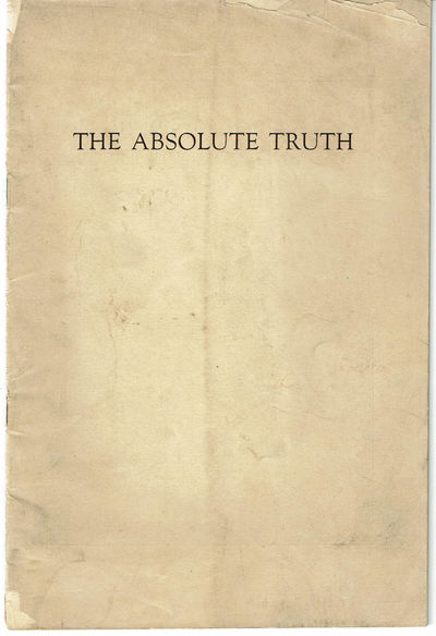 THE ABSOLUTE TRUTH. Image for THE ABSOLUTE TRUTH.