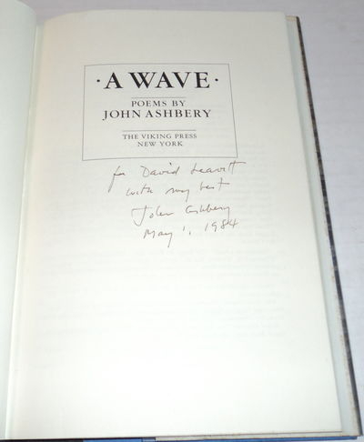 Image for A WAVE SIGNED by JOHN ASHBERY