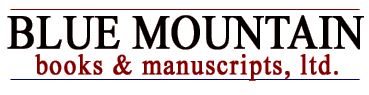 Welcome to Blue Mountain Books & Manuscripts Ltd.