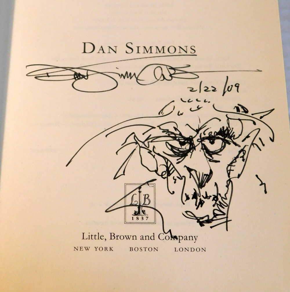 DROOD: A Novel. [SIGNED by DAN SIMMONS in the year of publication with a LARGE PEN & INK DRAWING by Simmons].