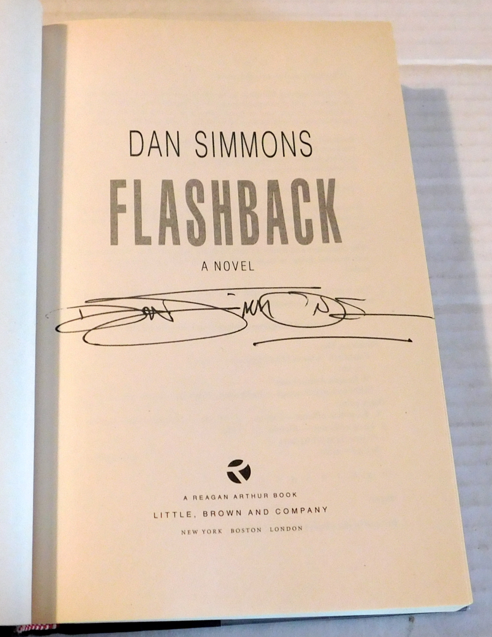 FLASHBACK: A Novel. [SIGNED by DAN SIMMONS].