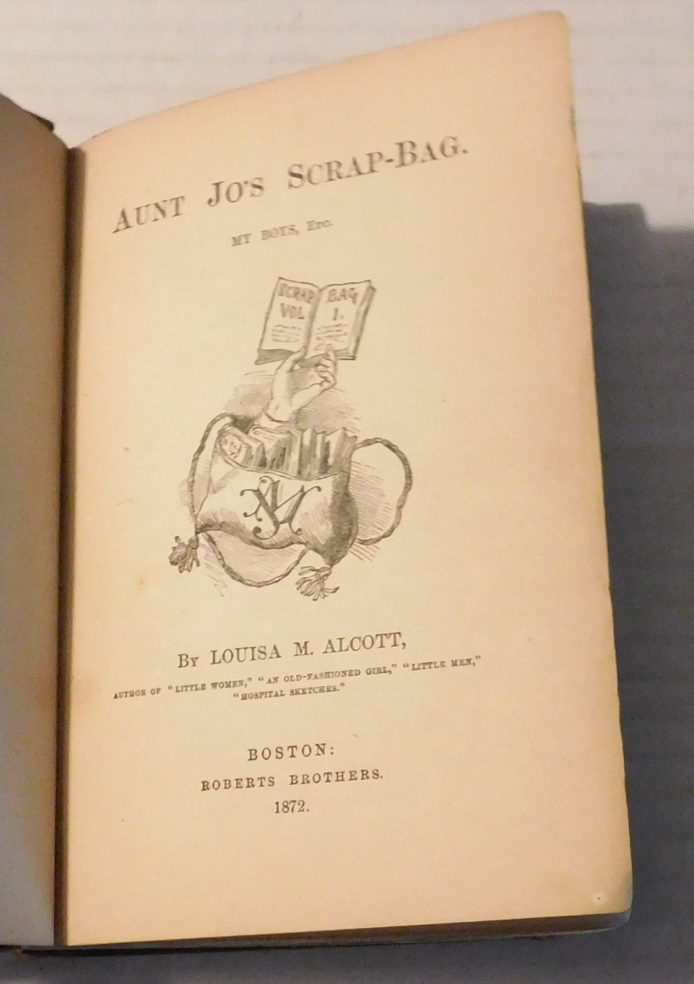 Image for AUNT JO'S SCRAP-BAG. MY BOYS, ETC. By Louisa M. Alcott. AUNT JO'S SCRAP-BAG. MY BOYS, ETC. By Louisa M. Alcott.