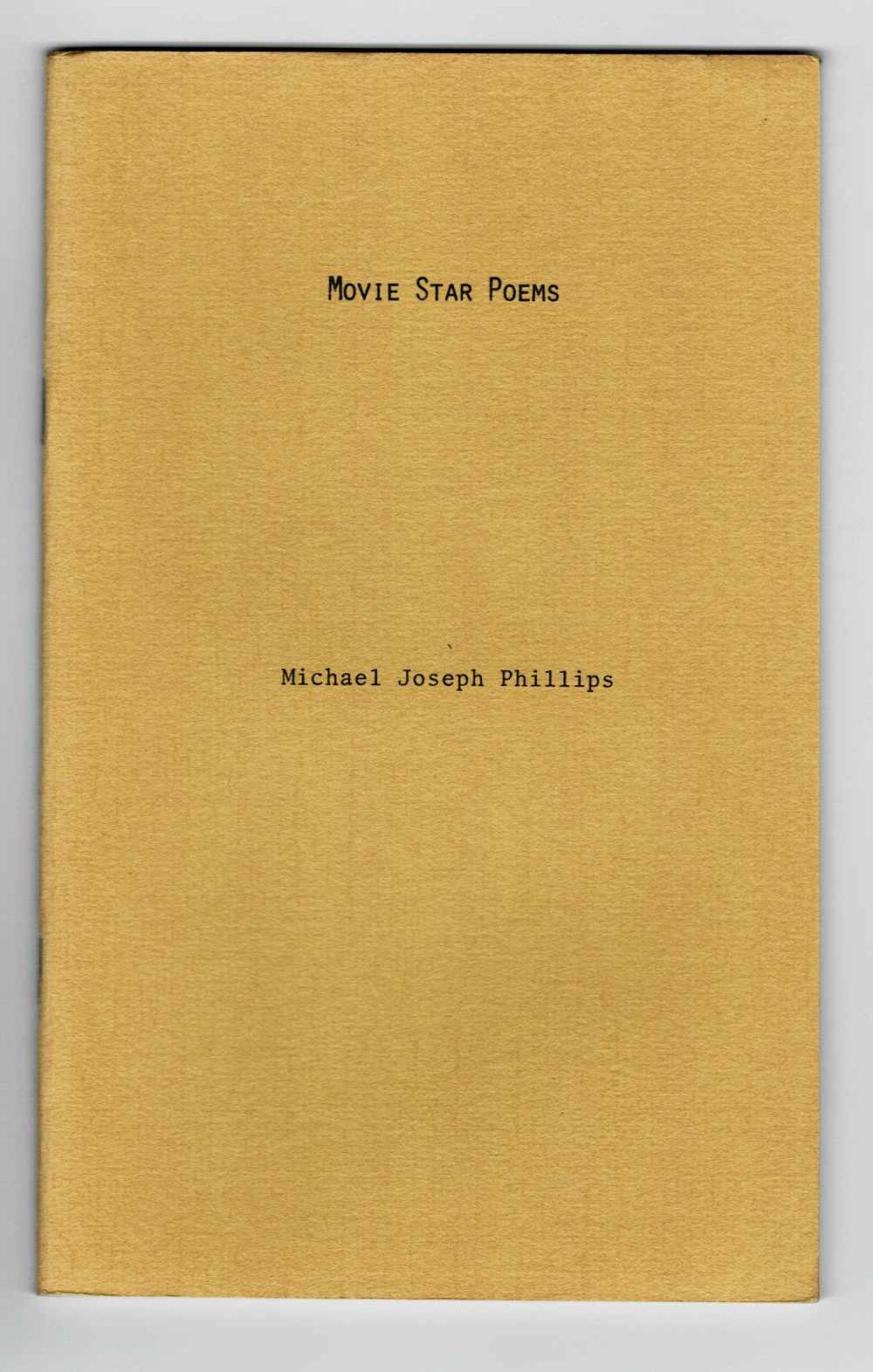 Image for MOVIE STAR POEMS. MOVIE STAR POEMS.