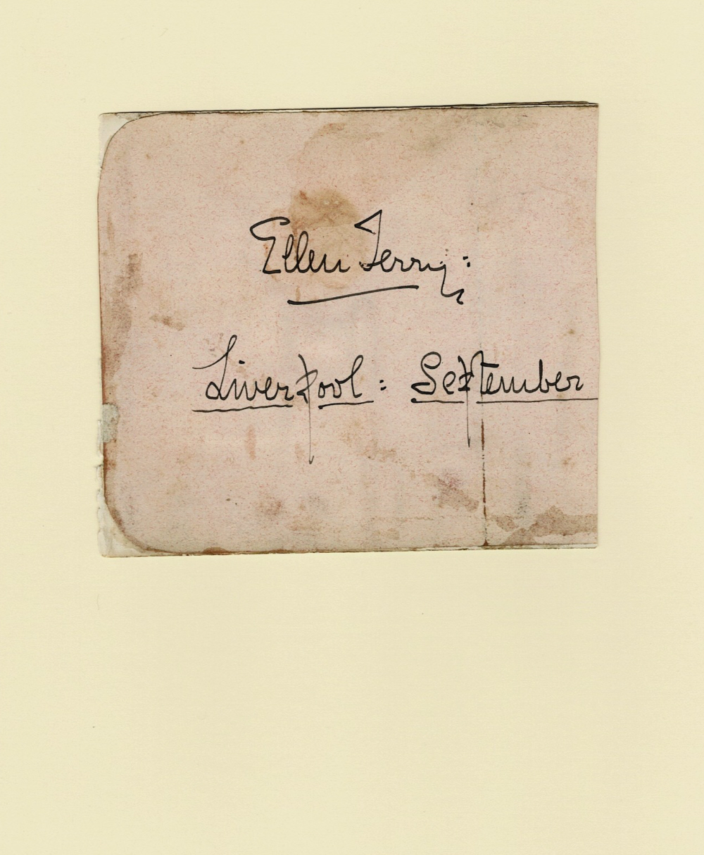 THE AUTOGRAPHS of British Admiral ASTLEY COOPER KEY, together with those of the Secretary of State for the Colonies and Lord Lieutenant of Ireland HENRY HERBERT, 4TH EARL OF CARNARVON and the English Stage Actress ELLEN TERRY.