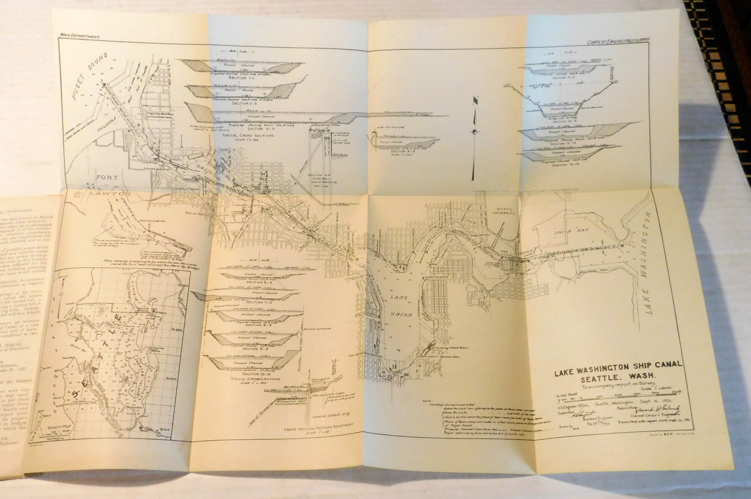 LAKE WASHINGTON SHIP CANAL, WASHINGTON. LETTER FROM THE SECRETARY OF WAR, TRANSMITTING, WITH A LETTER FROM THE CHIEF OF ENGINEERS, REPORTS ON PRELIMINARY EXAMINATION AND SURVEY OF LAKE WASHINGTON SHIP CANAL, WASHINGTON. (67th Congress, 2d Session. House of Representatives. Document No. 324.) [Illust